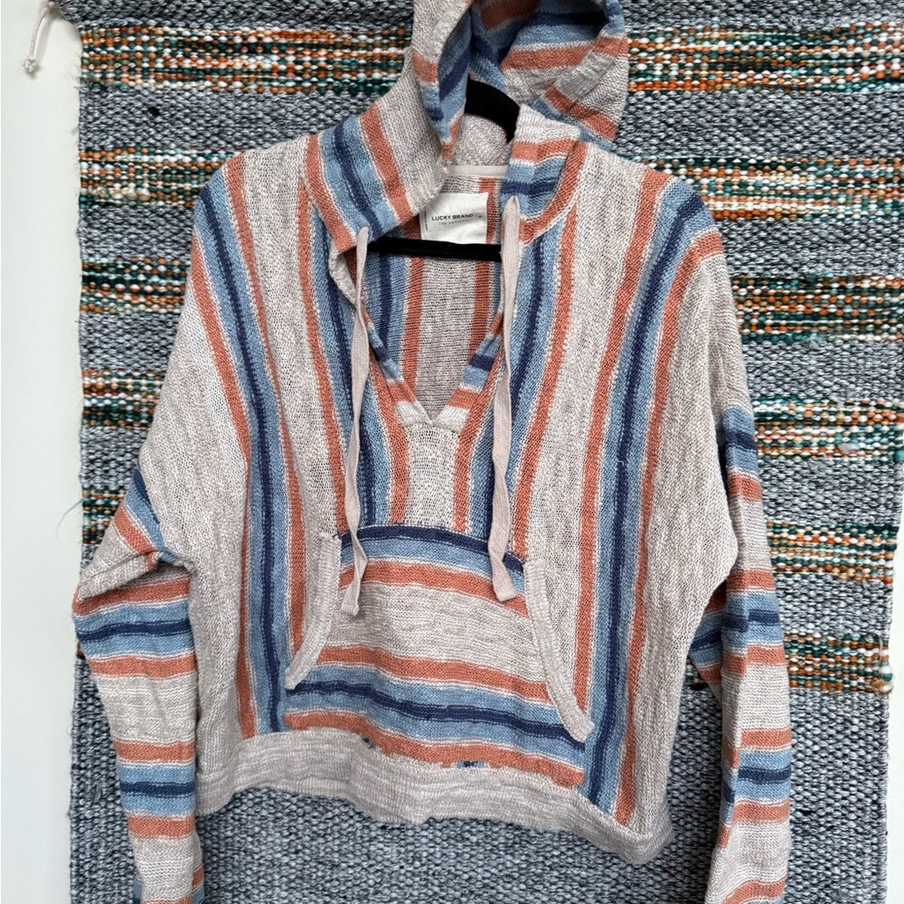 Lucky Brand Multicolor Knit Hoodie